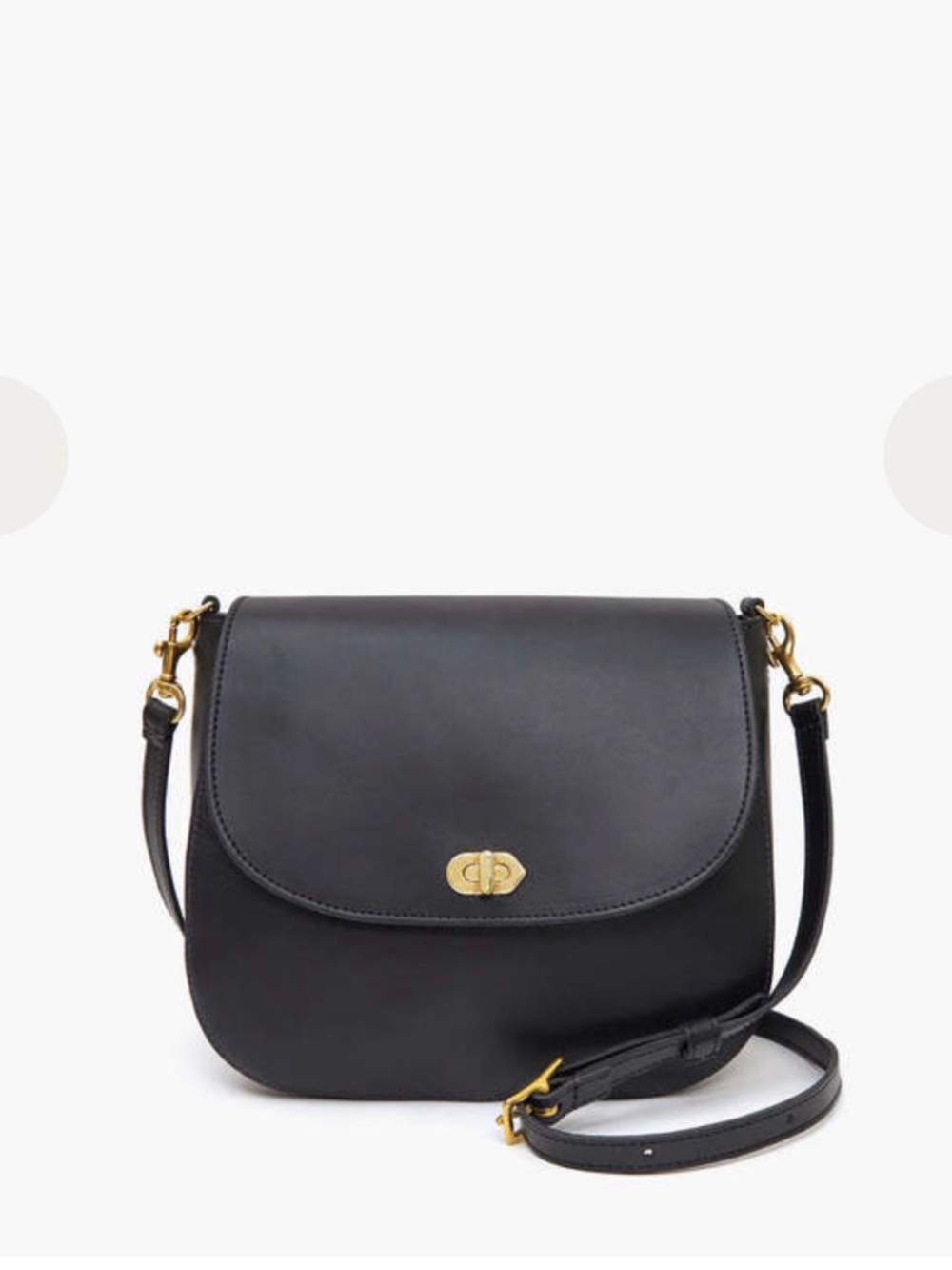 CLARE V. Turnlock Louis-Black